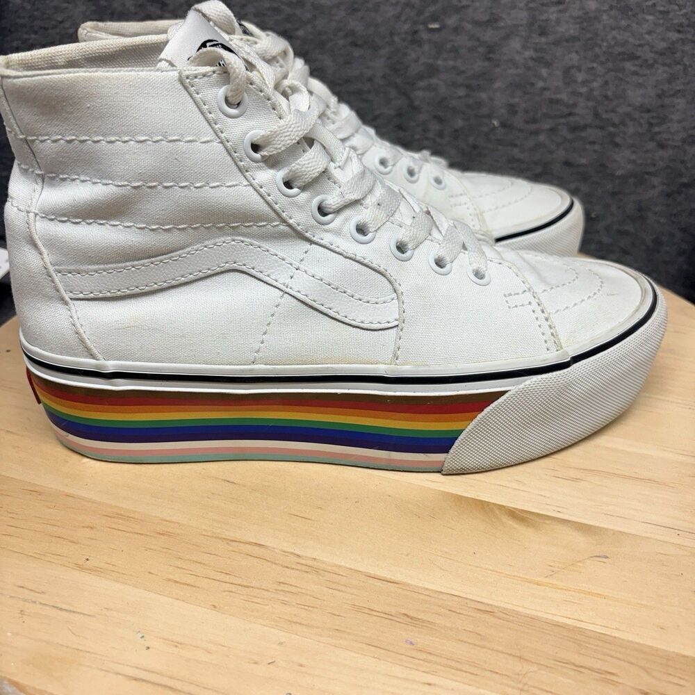 Vans Sk8- Stackform High Pride Size Women-7.5 Men’s-6 🌈🌈🌈